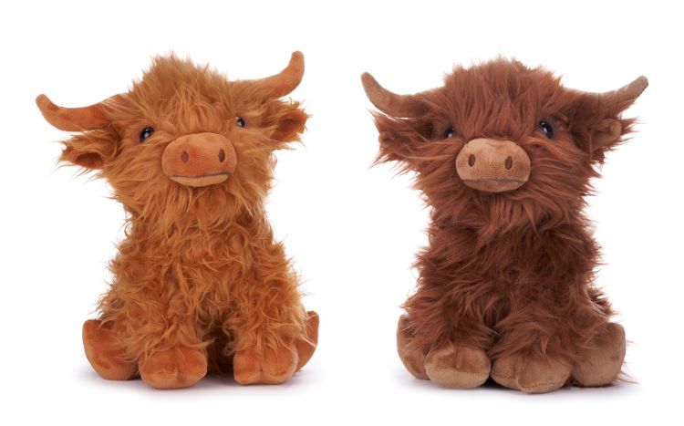 (Mis 3+) HIGHLAND COW Peluche 25cm GIFT 2ass…x48